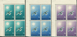 Norfolk Island 1976 SG176-178 Christmas Tern Blocks FU - Isla Norfolk