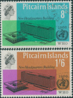 Pitcairn Islands 1966 SG59-60 WHO Building Set FU - Islas De Pitcairn