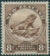 New Zealand 1935 SG565 8d Chocolate Tuatara Lizard MLH - Andere & Zonder Classificatie