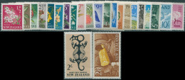 New Zealand 1960 SG781-802 Flowers Industry Carvings Scenes Set MLH - Sonstige & Ohne Zuordnung