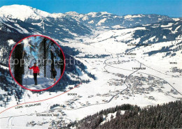 73586904 Tannheim Tirol Wintersportplatz Alpen Langlaufloipe Fliegeraufnahme Tan - Sonstige & Ohne Zuordnung