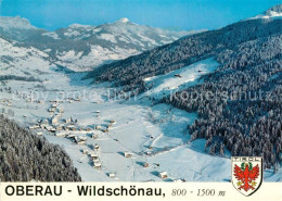 73586901 Oberau Wildschoenau Tirol Erholungsort Winterpanorama Fliegeraufnahme O - Sonstige & Ohne Zuordnung