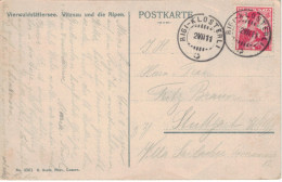 AK Vitznau Alpen - Rigi Klosterli 1911 > Stuttgart - Lettres & Documents