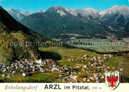 73586845 Arzl Pitztal Erholungsdorf Lechtaler Alpen Fliegeraufnahme Arzl Pitztal - Sonstige & Ohne Zuordnung