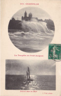 GRANVILLE - La Tempête Au Pont Jacques - Soleil Sur La Mer - Granville