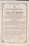 FORUNEE VAN EYBERGEN            JAMBES 1879.  42 JAAR OUD - Esquela