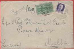 ITALIA - Storia Postale Regno - 1943 - 1,25 Espresso + 50c Imperiale - Viaggiata Da Venezia Per Melfi - Express Mail