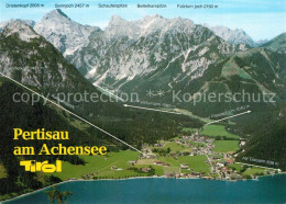 73586787 Pertisau Achensee Alpen Almen Fliegeraufnahme Pertisau Achensee - Sonstige & Ohne Zuordnung