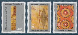 Polynésie - YT N° 328 à 330 ** - Neuf Sans Charnière - 1989 - Neufs