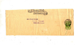 Devant De Lettre Entiere  1/2 P  Roi Cachet Londres - Stamped Stationery, Airletters & Aerogrammes