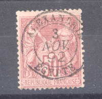 CLX 1304  - France  :  Yv  98  (o)  Càd   Alexandrie  Egypte - 1876-1898 Sage (Type II)