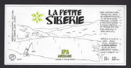 Etiquette De Bière IPA Américaine   -   Brasserie La Petite Sibérie à Bonac Irazein (09)  -  Thème Pêche à La Ligne - Bière