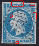 N°14A Position 32D1 Avec Beaucoup De Variétés Et Toujours Aussi Difficile à Placer Les Timbres 14A, TB - 1853-1860 Napoleon III