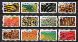 - FRANCE Adhésifs Oblitérés - Série Complète ANIMAUX EN COULEURS 2024 (12 Timbres) - - Used Stamps