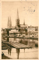73585824 Luebeck Partie An Der Obertrave Mit Petrikirche Und Marienkirche Luebec - Lübeck