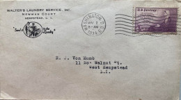 USA 1934 LAUNDARY,CLOTH , ADVERTISED COVER. - Lettres & Documents