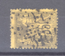 CLX 1309  - France  :  Yv  93  (o)  GC 5104   Shaghaï ,double Frappe,  Cote 160 € - 1876-1898 Sage (Type II)