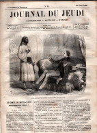 JOURNAL DU JEUDI . N° 33 .  1860 . Littérature . Histoire . Voyages . DUMAS . DE BERNARD . MURGER - 1800 - 1849