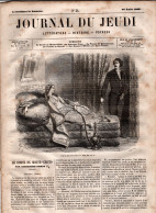 JOURNAL DU JEUDI . N° 34 .  1860 . Littérature . Histoire . Voyages . DUMAS . DE BERNARD . MURGER - 1800 - 1849