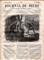 JOURNAL DU JEUDI . N° 30 .  1860 . Littérature . Histoire . Voyages . DUMAS . CONSCIENCE . MURGERDUMAS . SOUVESTRE - 1800 - 1849