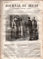 JOURNAL DU JEUDI . N° 23 .  1860 . Littérature . Histoire . Voyages . DUMAS . CONSCIENCE - 1800 - 1849