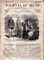 JOURNAL DU JEUDI . N° 17 .  1860 . Littérature . Histoire . Voyages . DUMAS . CONSCIENCE - 1800 - 1849