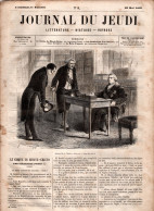 JOURNAL DU JEUDI . N° 6 .  1860 . Littérature . Histoire . Voyages . DUMAS . SOUVESTRE - 1800 - 1849