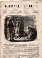 JOURNAL DU JEUDI . N° 5 .  1860 . Littérature . Histoire . Voyages . DUMAS . SOUVESTRE - 1800 - 1849