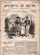 JOURNAL DU JEUDI . N° 3 .  1860 . Littérature . Histoire . Voyages . DUMAS . SOUVESTRE - 1800 - 1849