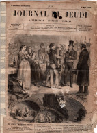 JOURNAL DU JEUDI . N° 1 .  1860 . Littérature . Histoire . Voyages . DUMAS . SOUVESTRE - 1800 - 1849