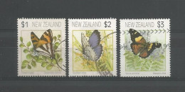 New Zealand 1991 Butterflies Y.T. 1152/1154 (0) - Usados