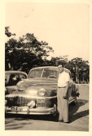 Automobile Ancienne De Marque DESOTO Modèle Type ? * Desoto La Baule 1949 * Automobiles Voiture * Photo Ancienne 8.8x6cm - Turismo