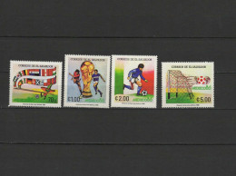 El Salvador 1986 Football Soccer World Cup Set Of 4 MNH - 1986 – Messico