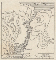 Il Bosforo - Mappa D'epoca - 1935 Vintage Map - Geographische Kaarten