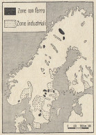 Scandinavia - Ferro E Industrie - Mappa D'epoca - 1935 Vintage Map - Geographische Kaarten