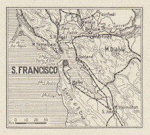 San Francisco - Mappa D'epoca - 1936 Vintage Map - Geographische Kaarten