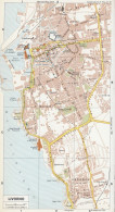 Livorno, Pianta Della Città, Mappa Epoca, Vintage Map - Cartes Géographiques