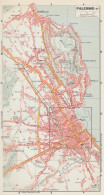 Palermo, Pianta Della Città, Mappa Epoca, Vintage Map - Mapas Geográficas