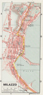 Milazzo, Pianta Della Città, Mappa Epoca, Vintage Map - Mapas Geográficas