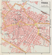 Foggia, Pianta Della Città, Mappa Epoca, Vintage Map - Geographische Kaarten