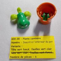 Kinder - Plante Carnivore Dans Pot (Tête Vert Foncé, Feuilles Vert Clair) - K03 30 - Sans BPZ - Inzetting