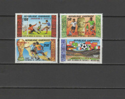 Gabon 1986 Football Soccer World Cup Set Of 4 With Winners Overprint MNH - 1986 – Mexiko