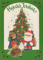 Buon Anno Natale BAMBINO Vintage Cartolina CPSM #PAY792.IT - Año Nuevo