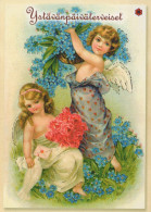 ANGELO Buon Anno Natale Vintage Cartolina CPSM #PAJ097.IT - Anges