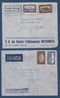 Maroc - YT N° 137 Et 144 - Sur Lettre - Par Avion - Maysonnier - Pour La France - Paris - 1938 - Maroc (1956-...)
