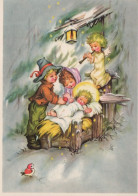 ANGELO Buon Anno Natale Vintage Cartolina CPSM #PAH717.IT - Angeles