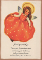 ANGELO Buon Anno Natale Vintage Cartolina CPSM #PAH537.IT - Engel