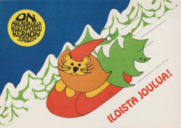 LEÓN Animales Vintage Tarjeta Postal CPSM #PBS051.ES - Lions