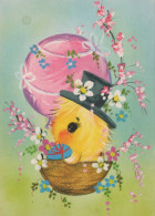 PASCUA POLLO HUEVO Vintage Tarjeta Postal CPSM #PBP067.ES - Easter