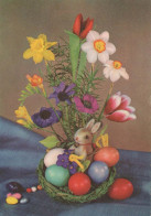 PASCUA CONEJO Vintage Tarjeta Postal CPSM #PBO375.ES - Easter